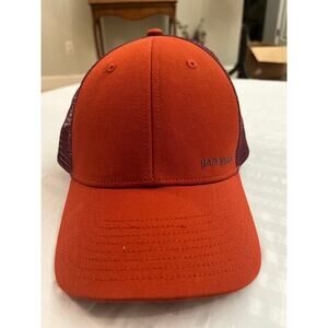 Patagonia Duckbill Trucker Hat Redtail Rust Maroon Mesh Packable Running Cap